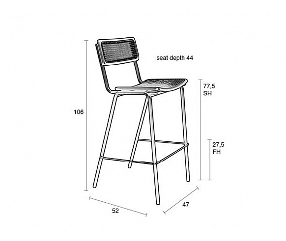 Jort bar stool